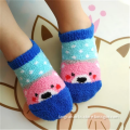 BSP-614 Wholesale Lovely Animal Little Pink Bear Design Anti-slip Baby Socks Cute Baby Socks